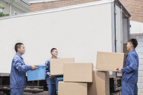 Careful packing materials used for a house move