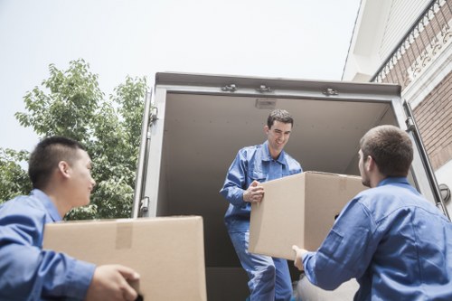 Settling into a new flat after removals in Egham