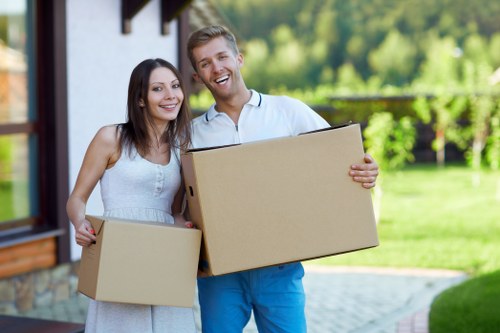 Local furniture removals team handling a home move in Egham