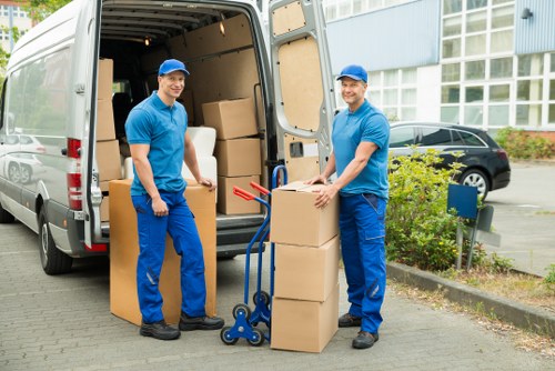 Structured complaint handling workflow for a moving service