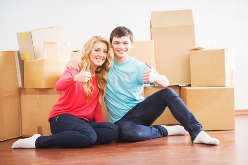 Organised packing supplies for flat removals in Egham