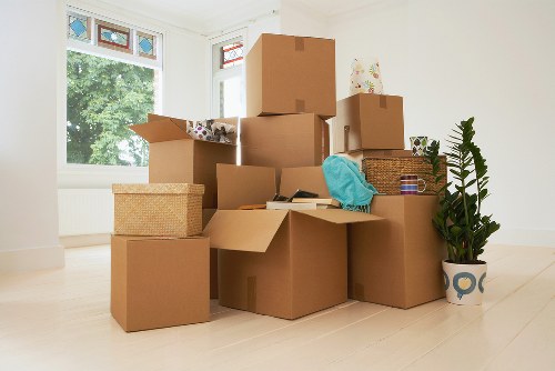 Storage and packing supplies for a house move