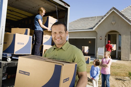 Commercial moving truck use for businesses in Egham