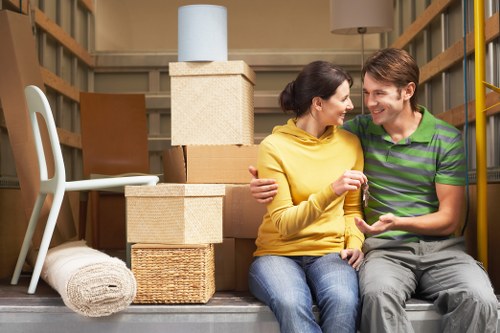 Special items packed carefully for an Egham house move