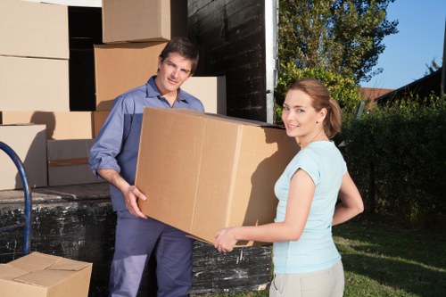 Commercial packing and unpacking services for office relocation in Egham