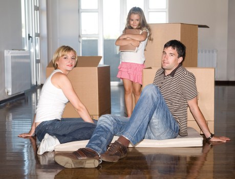 Local removal team preparing for a move in Egham